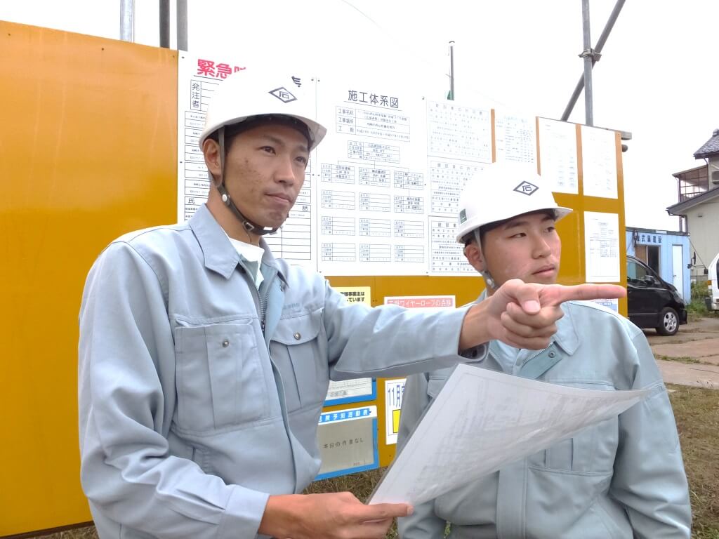 現場状況確認の様子
